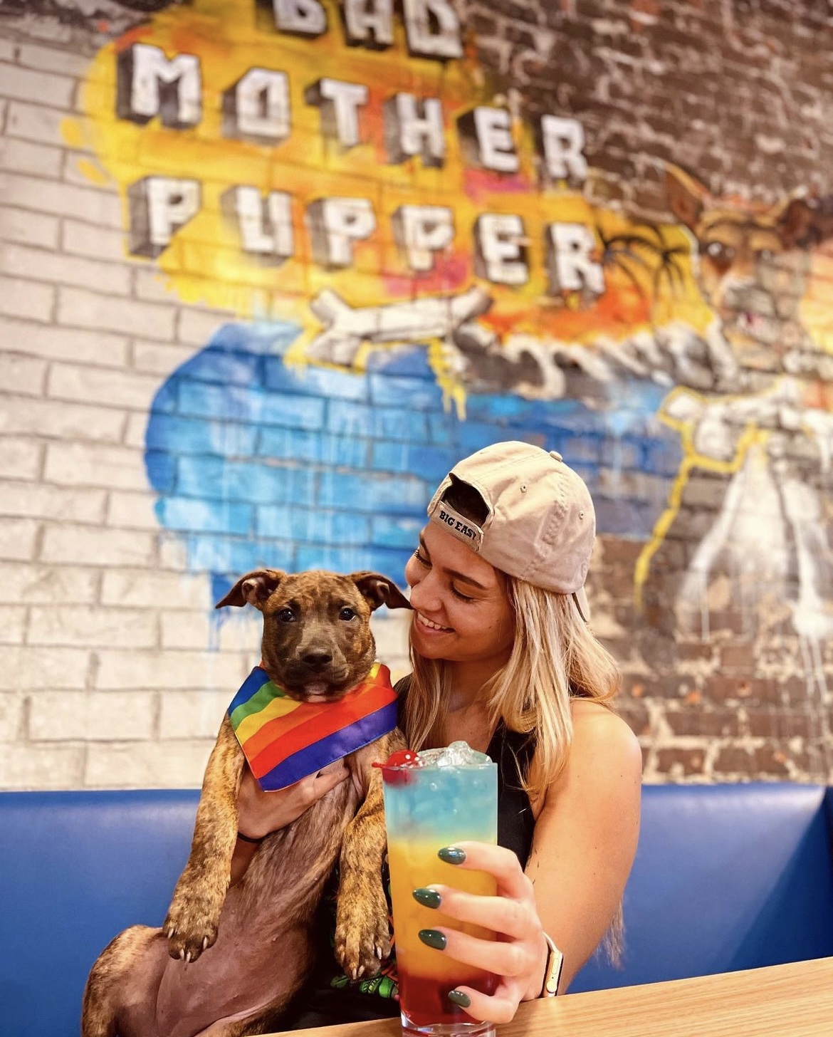 Pup and a birthday cake