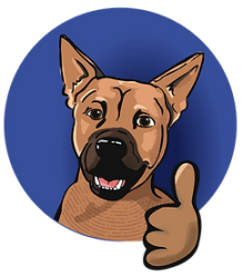 Drawing of a dog - Rafi Pups pub