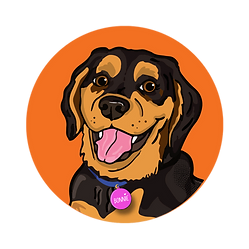 Drawing of a dog - Bonnie Pups pub